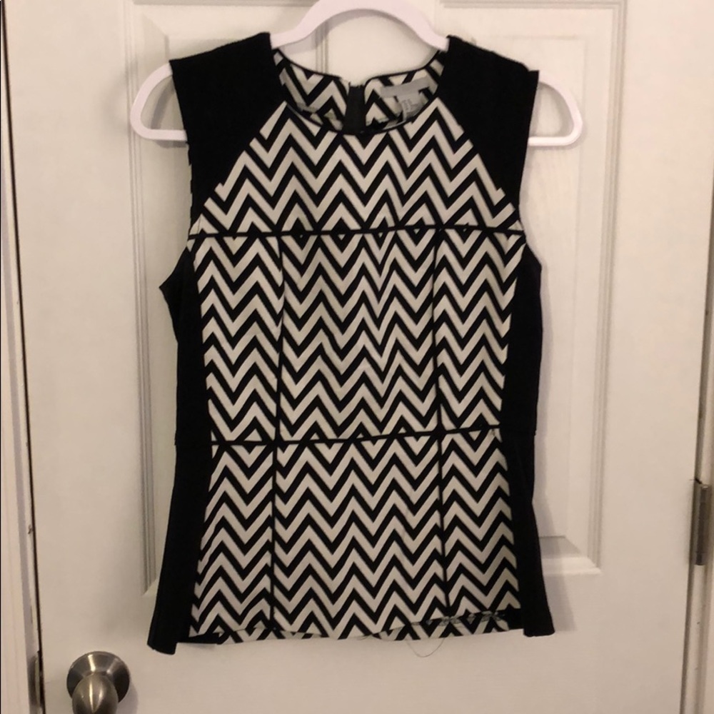 Chevron peplum tank